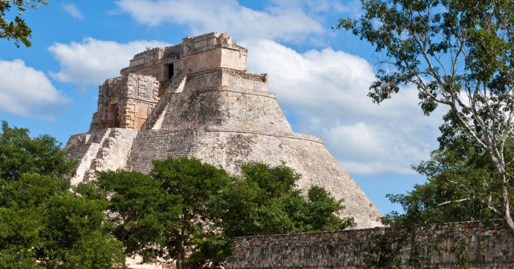 Edificación perteneciente a las ruinas de Uxmal.