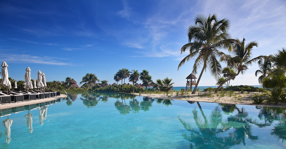 Resort tropical en la Riviera Maya